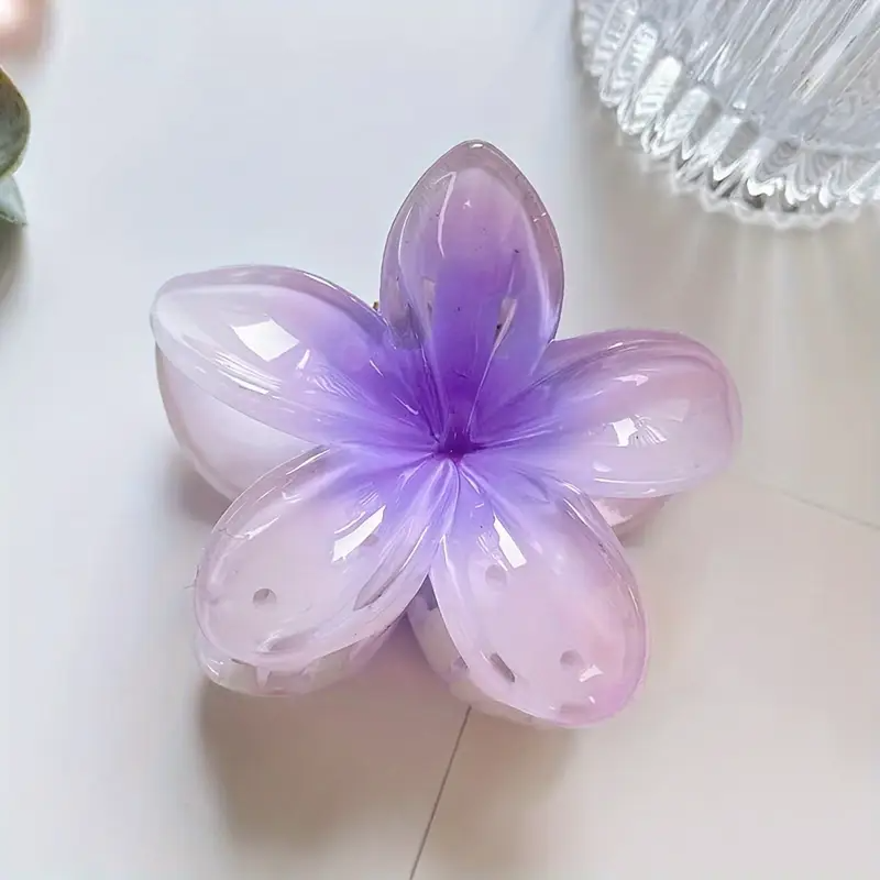 Stück Eleganter Gradient-Eier-Blumen-Haarspange für Damen