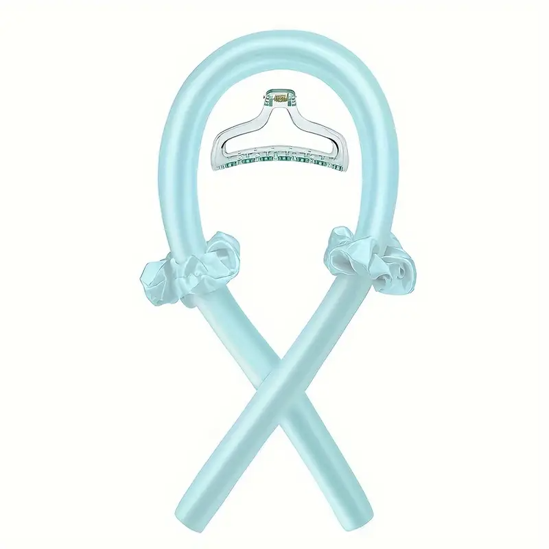 Minimalistischer Haarlockenstab aus Stoff mit Bogen-Detail - Einfarbig, Einzelstück, Ideal für Weihnachtsfest-Haarpflegezubehör, Weihnachts-Haarpflege-Tool|Elegantes Zubehör|Stoffkonstruktion