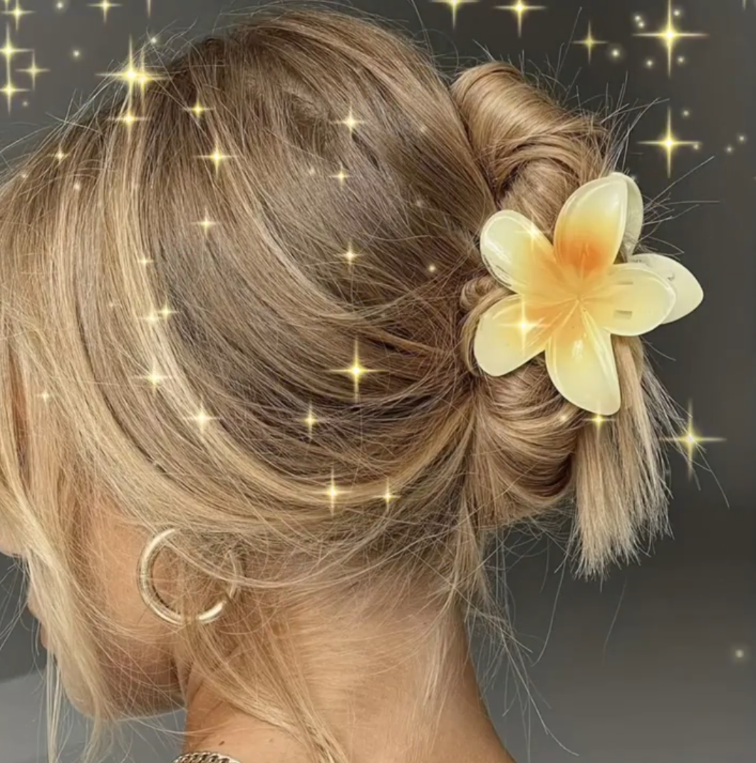 Stück Eleganter Gradient-Eier-Blumen-Haarspange für Damen