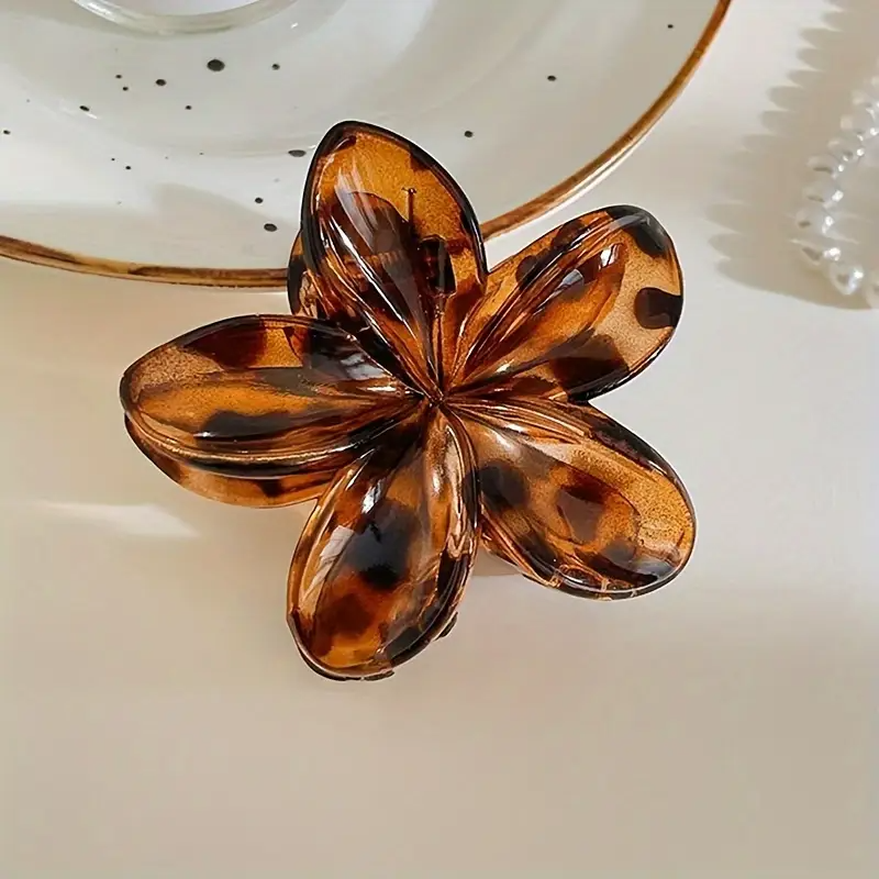 Stück Eleganter Gradient-Eier-Blumen-Haarspange für Damen