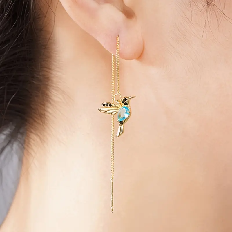 1 Paar JOYHERS Damen Elegante Vogel-Tropfen-Ohrringe