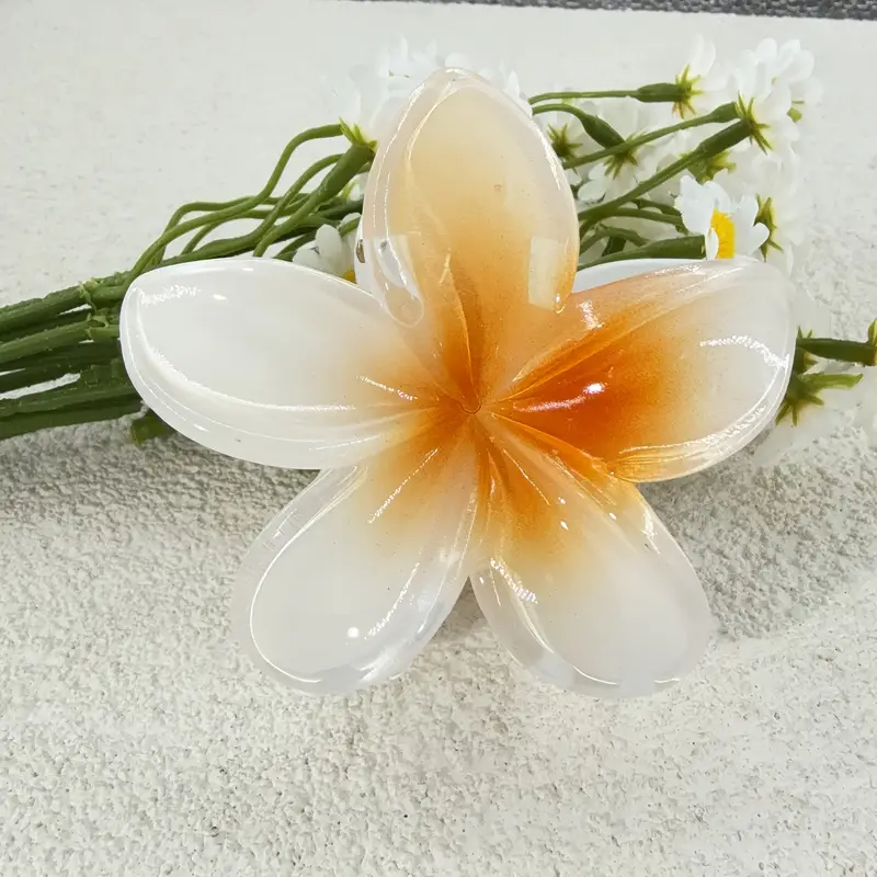 Stück Eleganter Gradient-Eier-Blumen-Haarspange für Damen